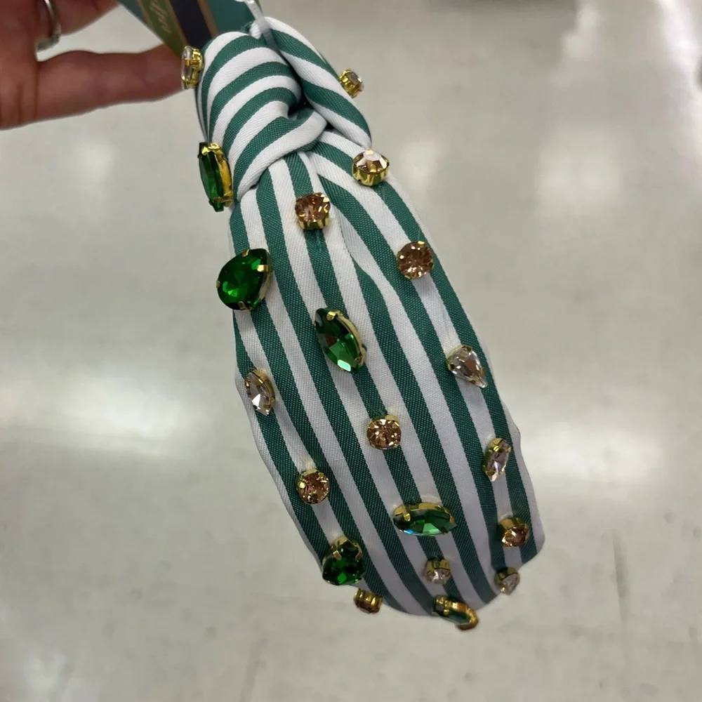 NWT ⚜️💚⚜️ Piper K Gorgeous Crystals Embellished Hair Headband - Picture 5 of 8